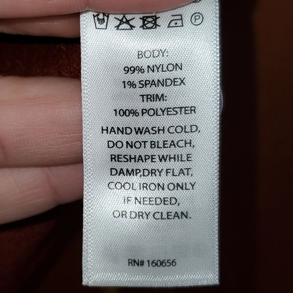 Bailey/44 Rust Ruffle Sleeved Ribbed Top XL - Picture 6 of 6